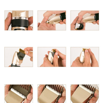 Tông đơ cắt tỉa lông thú cưng Hanpet có cổng sạc USB tiện dụng (màu ngẫu nhiên)