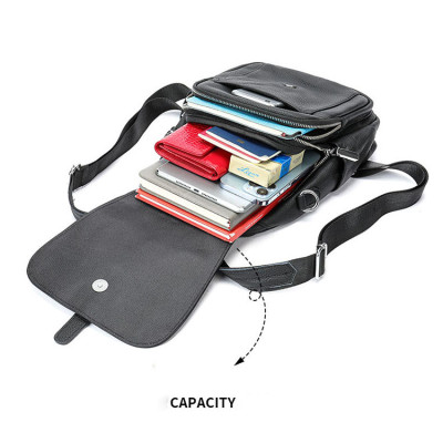 Ba lô nữ da bò đa năng BHM8121 Vừa là balo vừa là túi đeo chéo