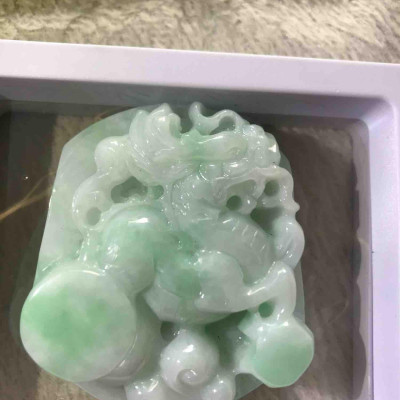 MẶT KỲ LÂN ĐÁ CẨM THẠCH TỰ NHIÊN ĐẸP nam 55mm đk 5cm mặt to nam làm mặt dây chuyền rất đẹp