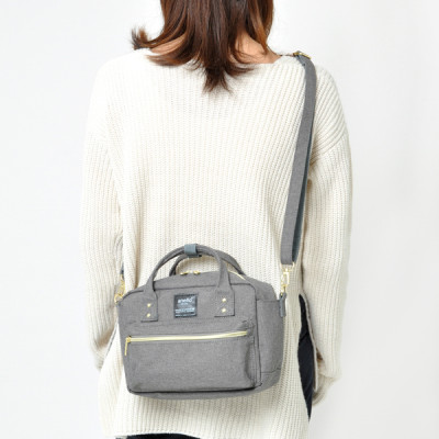 Túi đeo chéo ANELLO đeo 2 kiểu vải polyester cỡ nhỏ AT-C1223