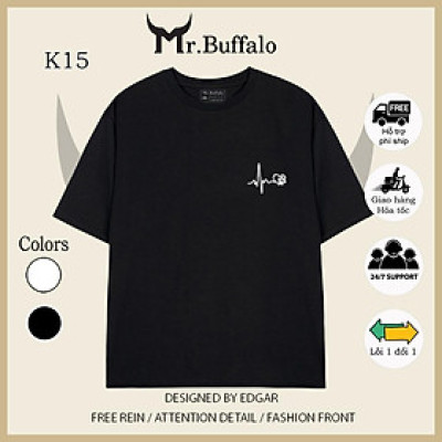 Áo Thun Mr.Buffalo icon basic 100% Unisex Form Oversize Local Brand