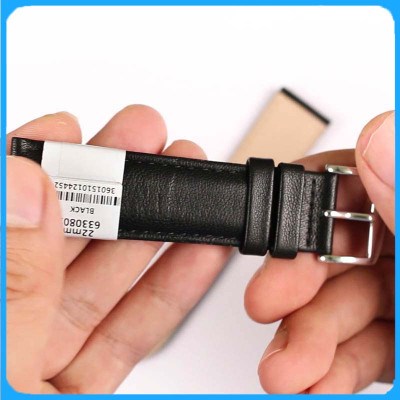 Dây Da Đồng Hồ ZRC Pháp Dòng SCREEN Da Bê Màu Đen