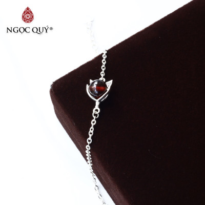 Lắc tay hồ ly bạc gắng đá thiên nhiên - Ngọc Quý Gemstones