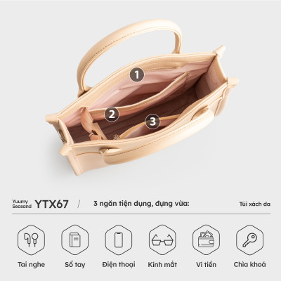 Túi Yuumy ( Thời trang nữ cỡ nhỏ chần chỉ - Túi xách da Seasand YTX67 )