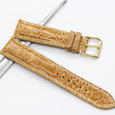 dây da đồng hồ, dây đồng hồ da chân đà điểu dành cho mọi đồng hồ hoàn thiện thủ công,kèm khóa cao cấp