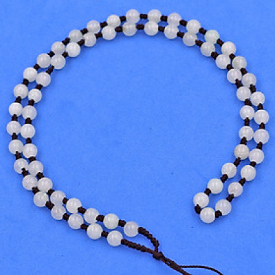 Dây vòng đeo cổ đá thạch anh trắng DHT1