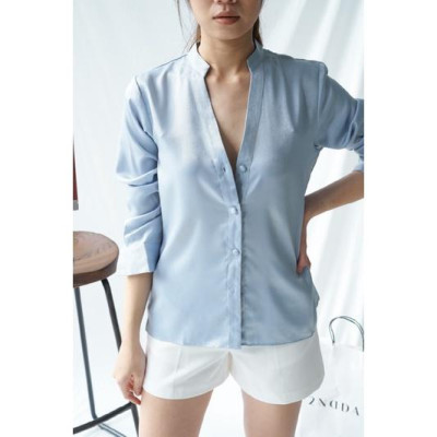 Áo sơ mi lụa nữ kiểu 2NDDATE TOP018M
