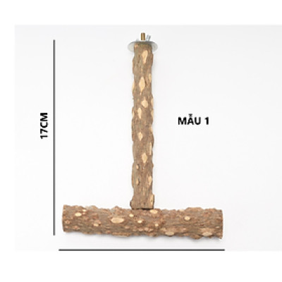 1 CẦU ĐỨNG TREO LỒNG CHIM (BẰNG GỖ GẠO SIÊU CỨNG) DÀNH CHO CHIM, VẸT ĐẬU