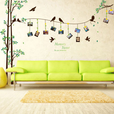 Decal dán tường Cây khung ảnh 9 AmyShop DCX042 (205 x 290cm)