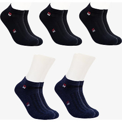 Combo 5 đôi tất nam tat nam vớ nam Cao Cấp Cổ Ngắn MRM FASHION ( Đen, Xanh Navy)