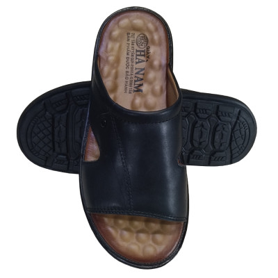 Dép Nam Quai Ngang HÀ NAM Da Bò Thật Cao Cấp DNA2202