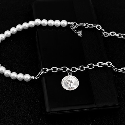 Vòng cổ ngọc trai titan đa phong cách ấn tượng