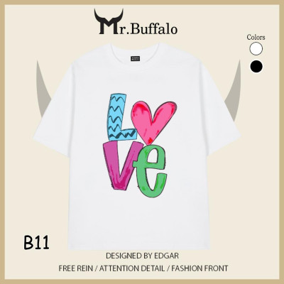 Áo thun cặp, đôi chữ LOVE 100%cotton 2c Mr.Buffalo