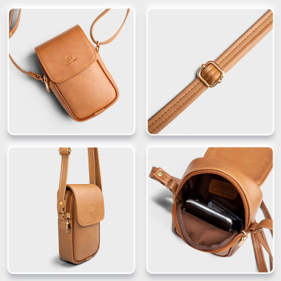 Túi Yuumy ( Thời trang nữ đựng điện thoại size 11 - Túi đeo chéo da Seasand YN120 )