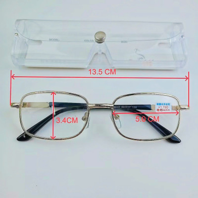 kính lão nam nữ tròng kính thủy tinh gọng hợp kim cao cấp