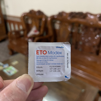 Nhỏ Gáy Fronil Và Viên Nhai Eto Modex Diệt Ve Ghẻ, Nấm Nặng, Rận Bọ Chét Cho Chó Mèo