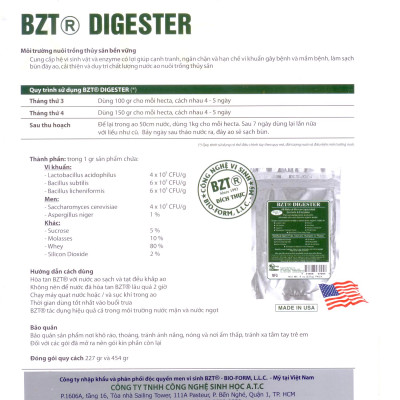 BZT DIGESTER xử lý đáy ao