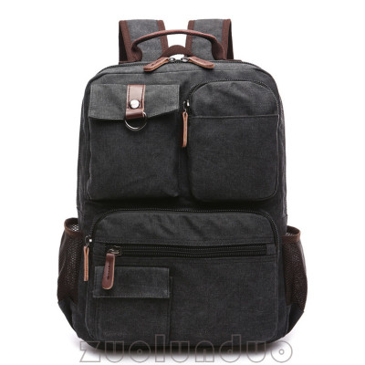 Balo nam thời trang vải canvas cao cấp phong cách mới 15,6"