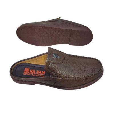 Dép Bít Mũi Nam Da Bò Thật TiTi ĐÔ Cao Cấp GSB20131d