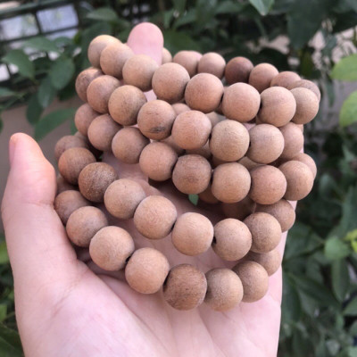 Vòng tay gỗ Xá Xị lên tuyết (Size 12mm - 17 hạt) BH671 - Mùi hương thơm ngát dễ chịu - Bracelet of HAHANCO