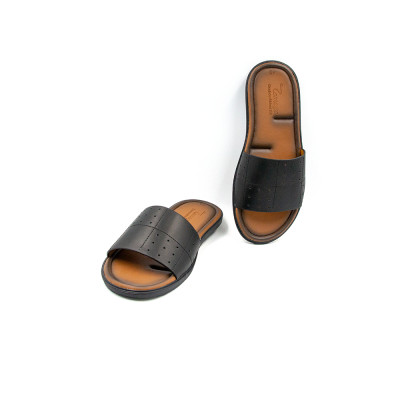 Dép Nam Quai Ngang TOMOYO Da Bò Nhập Khẩu cao cấp TMD80001