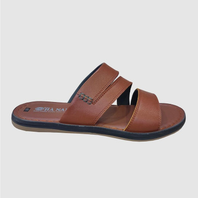 Dép Nam Quai Ngang HÀ NAM Da Bò Thật Cao Cấp DNA2155