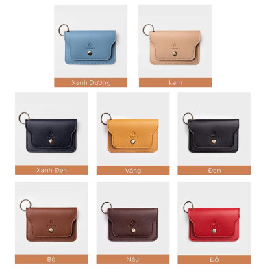 Ví cầm tay thời trang đa năng MÀU ĐEN Móc khóa