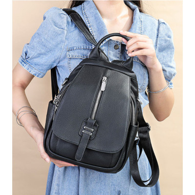 Ba lô nữ da bò đa năng BHM8121 Vừa là balo vừa là túi đeo chéo