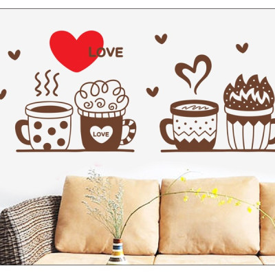 Decal dán trang trí quán coffee - dán quán cà phê AmyShop