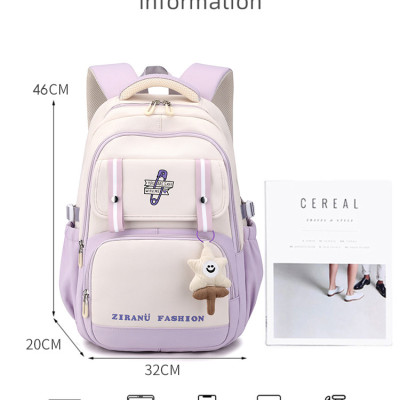 Balo đi học thời trang nữ phong cách nhật màu pastel kiểu dáng mới đựng laptop đi làm du lịch 9608