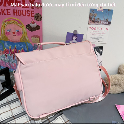 Cặp đi học, đi chơi BH Kids phong cách Lolita JK, thời trang Nhật Bản, chống nước, chống sốc, trẻ trung, cá tính - CH111