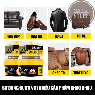 Xi Đánh Bóng Giày Da Làm Bóng Nhanh Đồ Da, Xi Kem Dưỡng Da Có Đầu Mút Hỗ Trợ - HÀNG CHÍNH HÃNG MINIIN