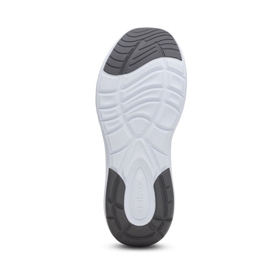 Giày thể thao sức khỏe nam Aetrex Dash White - sneaker dạng xỏ, đế nâng vòm cân chỉnh chân