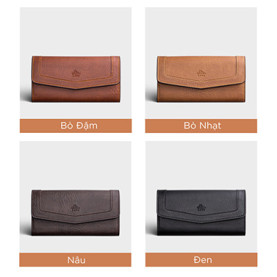 Ví nam da bò Lata ( Thời trang nam - Ví da thật LVN54 )