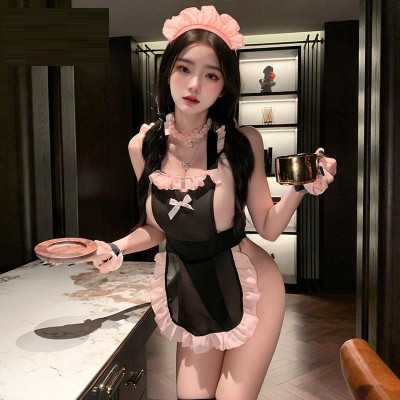 Tặng Kèm Phụ Kện - Cosplay Nữ Giúp Việc Nhà Dễ Thương Gợi Cảm, Hóa Trang Nữ Hầu Gái, Bồi Bàn , Nữ Phục Vụ Đáng Yêu C010