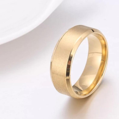 Nhẫn Trơn Nam Phong Cách Trẻ Trung Màu Vàng NN15