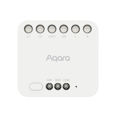 Aqara Dual Relay Module T2 Matter DCM-K01 Zigbee, 2 line đèn Bản Quốc Tế, hàng chính hãng