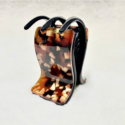 Kẹp tóc càng cua 2 lớp xịn họa tiết sang trọng phong cách Hàn Quốc