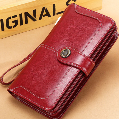 Ví Da Bò Cầm Tay Dáng Dài Thời Trang cao cấp Cho Nữ phong cách mới