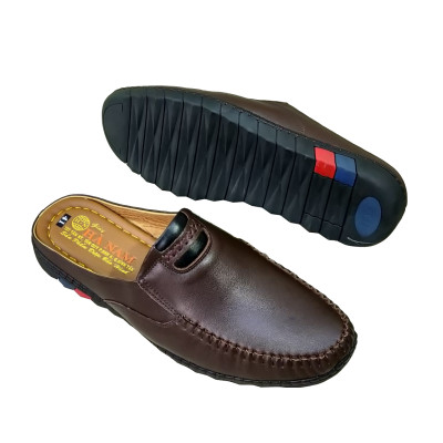 Dép Bít Mũi Nam Da Bò Thật TiTi ĐÔ Cao Cấp GSB20141