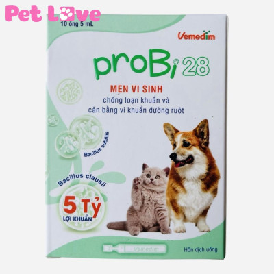 Men vi sinh hỗ trợ tiêu hóa cho chó mèo Vemedim Probi 28