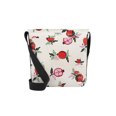 Cath Kidston - Túi đeo chéo/Zipped Messenger Bag - Pomegranate - Cream -1048681