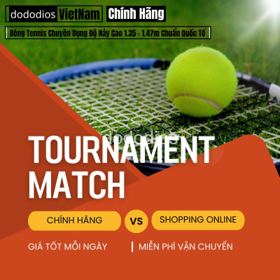 combo 5 quả bóng banh tennis chơi quần vợt cao cấp - độ nảy chuẩn quốc tế - hàng chính hãng dododios