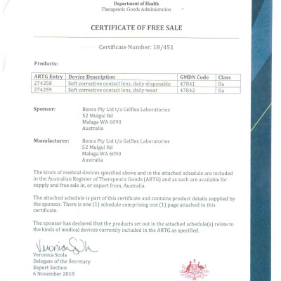 [Một Miếng] Kính Áp Tròng Australia Cận Thị Không Màu Mediclear 3 Tháng