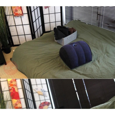 (Tặng Kèm Bơm Tay) Gối Bơm Hơi Tình Nhân Bằng Pvc Dành Cho Cặp Đôi Chơi Game, Ghế Bơm Hơi Tình Yêu Đệm Hông Bền Dày