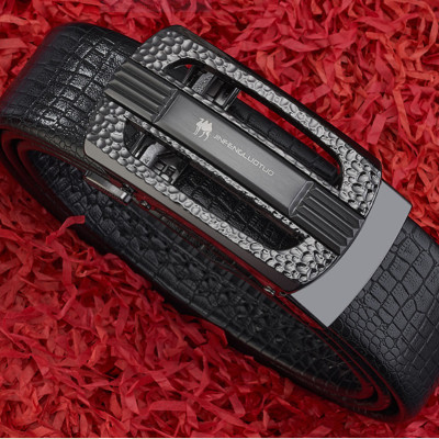 Thắt lưng nam da bò nguyên chất mặt khóa tự động hợp kim cao cấp