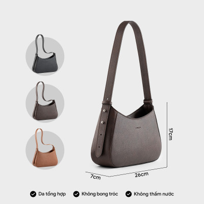 Túi Trita ( Thời trang nữ kiểu dáng hình thang sang trọng - Túi đeo vai da RHN178 )
