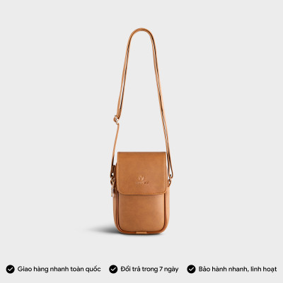 Túi Yuumy ( Thời trang nữ đựng điện thoại size 11 - Túi đeo chéo da Seasand YN120 )