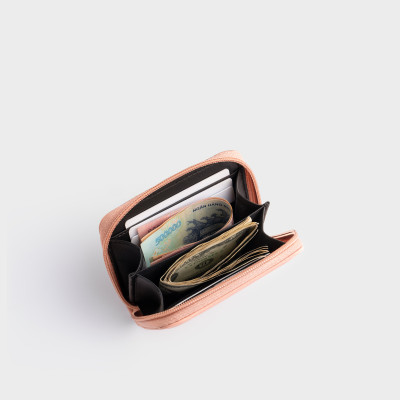 Ví Yuumy ( Thời trang nữ dáng ngắn cầm tay khóa kéo - Ví da Seasand YV99 )