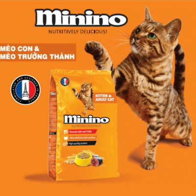 15KG Thức ăn cho mèo Minino Tuna Flavored - Thức ăn hạt cho mèo vị cá ngừ